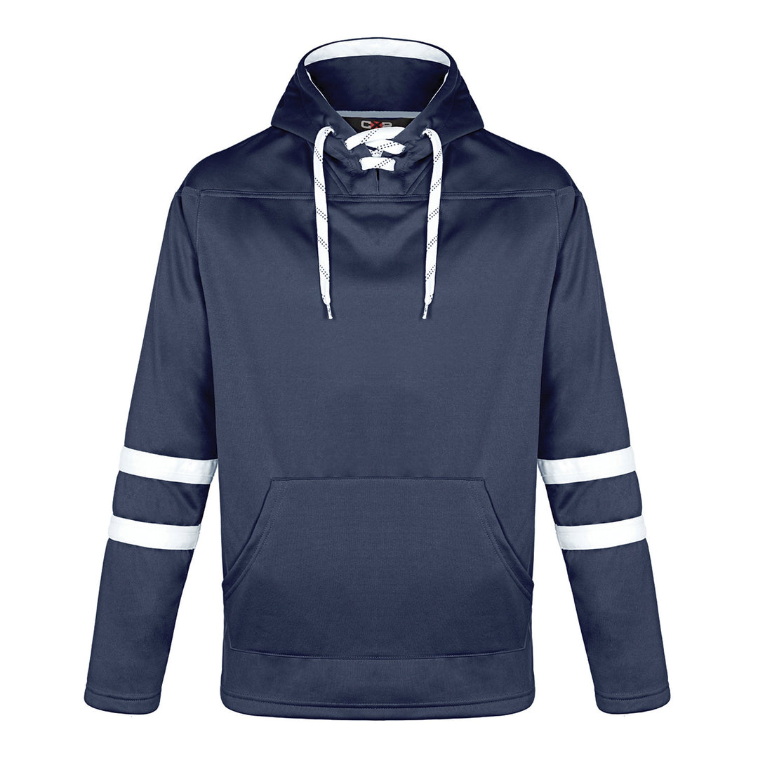 L00617 - Dangle - Adult Pullover Hockey Lace Hooded Sweatshirt