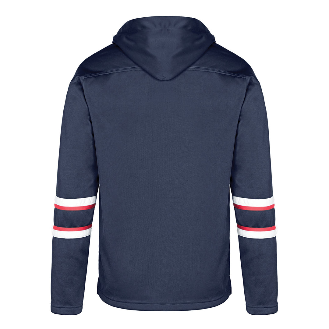 L00617 - Dangle - Adult Pullover Hockey Lace Hooded Sweatshirt