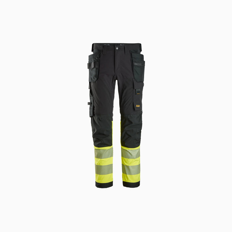 High-Vis, 4-way Stretch Trousers Holster Pockets Class 1