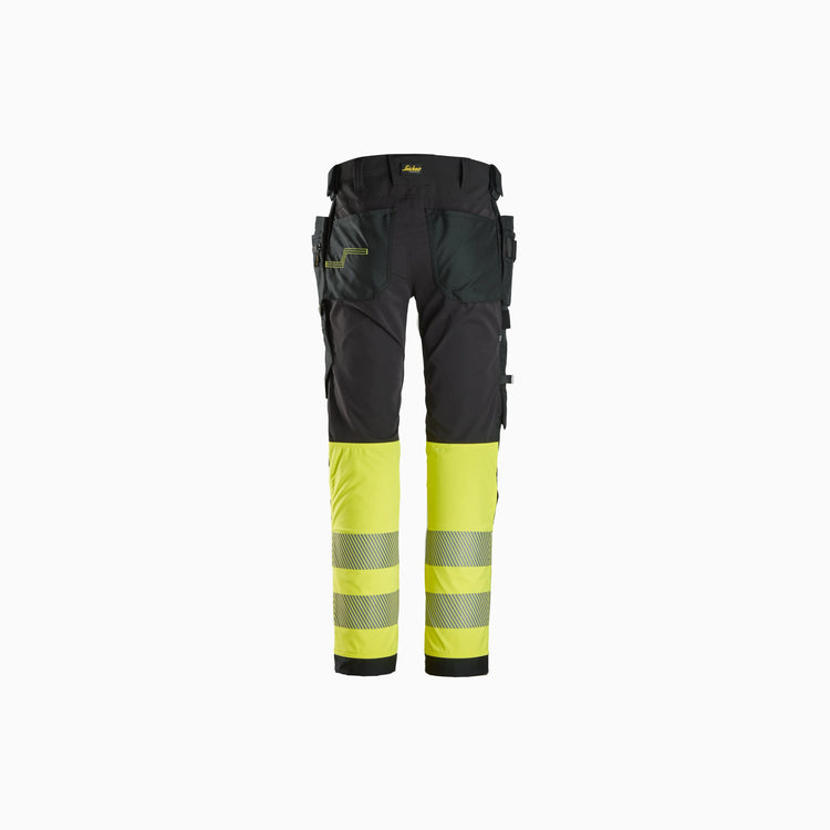 High-Vis, 4-way Stretch Trousers Holster Pockets Class 1