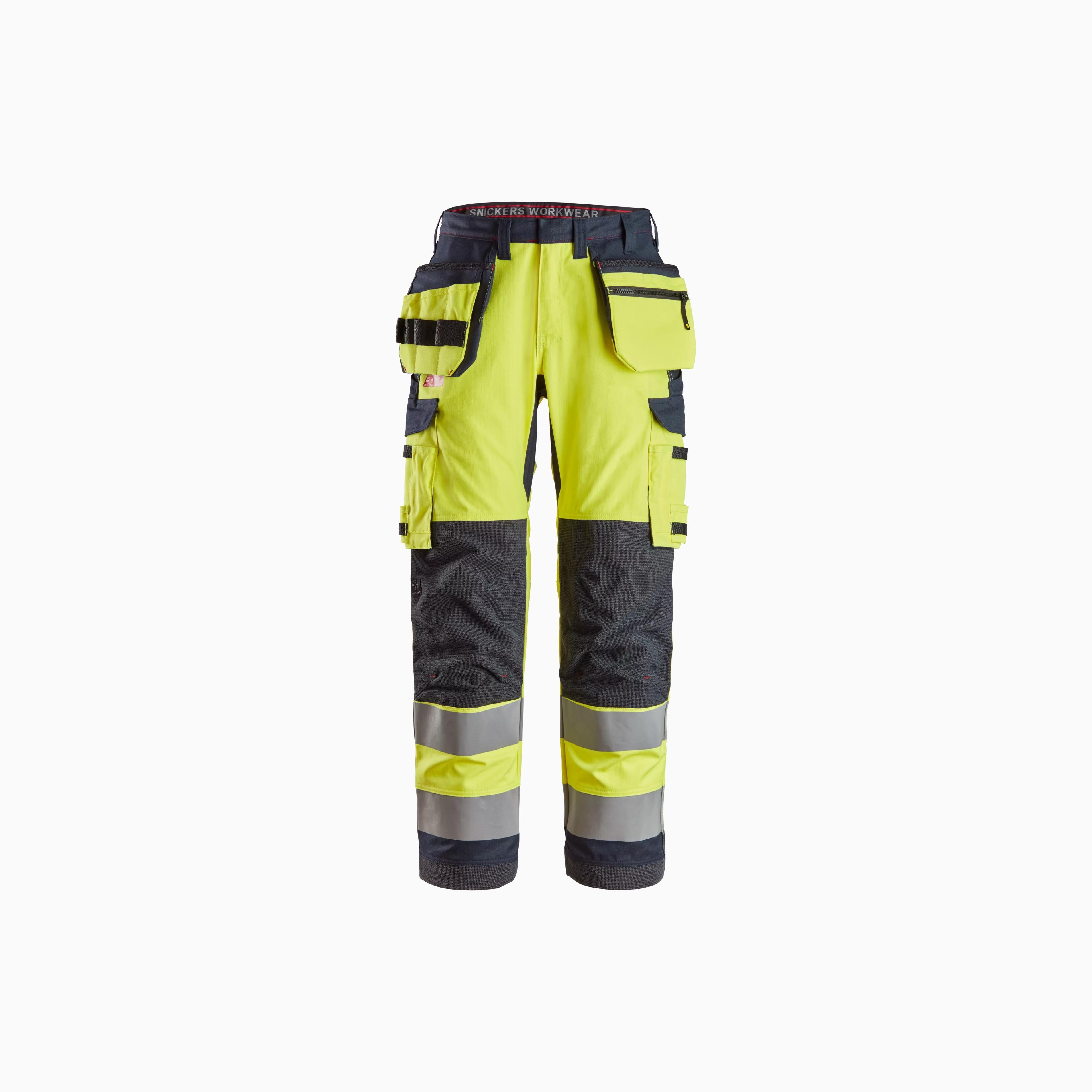 ProtecWork, Work Trousers Holster Pockets Equal Leg Pockets, High-Vis Class 2