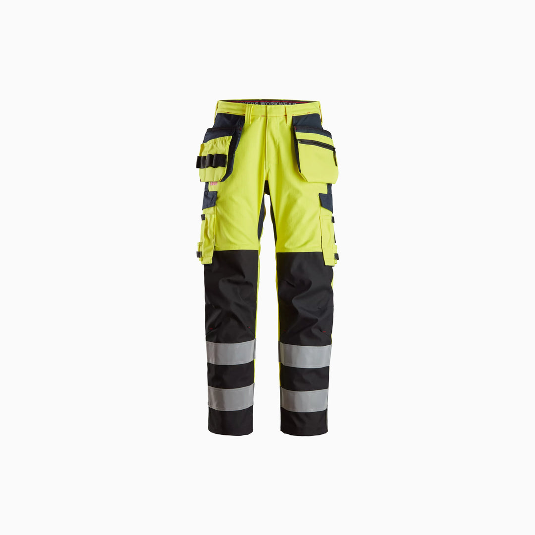 ProtecWork, Trousers Reinforced Shin, Holster Pockets High-Vis Class
