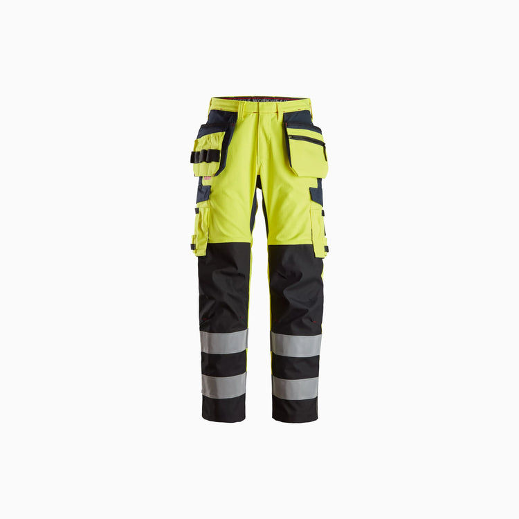 ProtecWork, Trousers Reinforced Shin, Holster Pockets High-Vis Class
