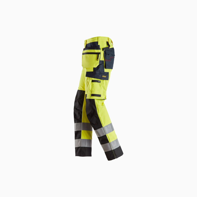 ProtecWork, Trousers Reinforced Shin, Holster Pockets High-Vis Class