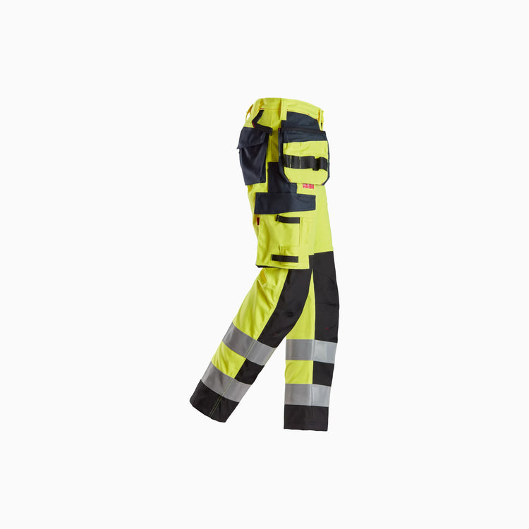 ProtecWork, Trousers Reinforced Shin, Holster Pockets High-Vis Class