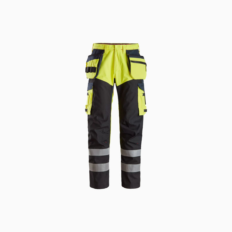 ProtecWork, Trousers Reinforced front of leg, Holster Pockets High-Vis Class 1