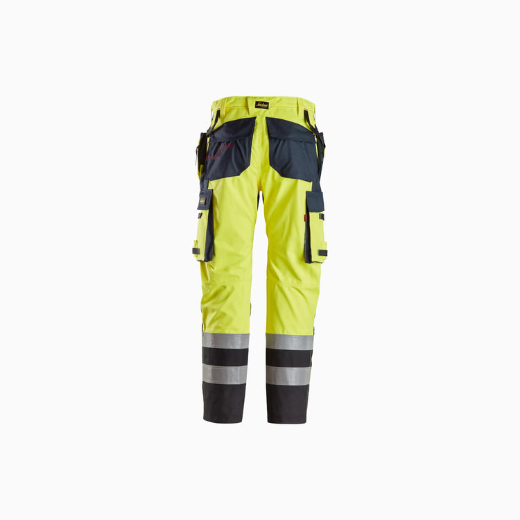 ProtecWork, Trousers Reinforced front of leg, Holster Pockets High-Vis Class 1
