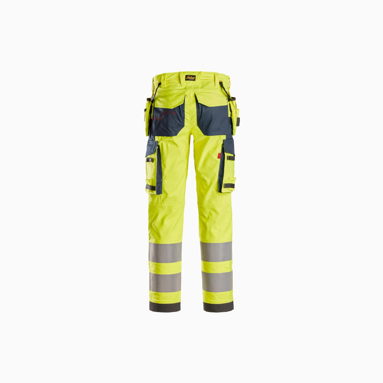 ProtecWork, Stretch Work Trousers Holster Pockets, High-Vis Class 2