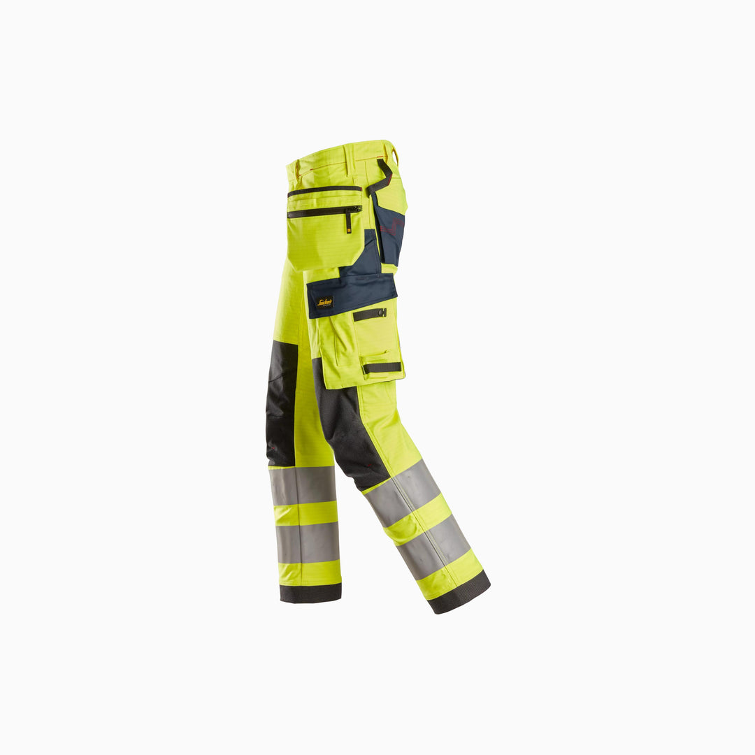 ProtecWork, Stretch Work Trousers Holster Pockets, High-Vis Class 2