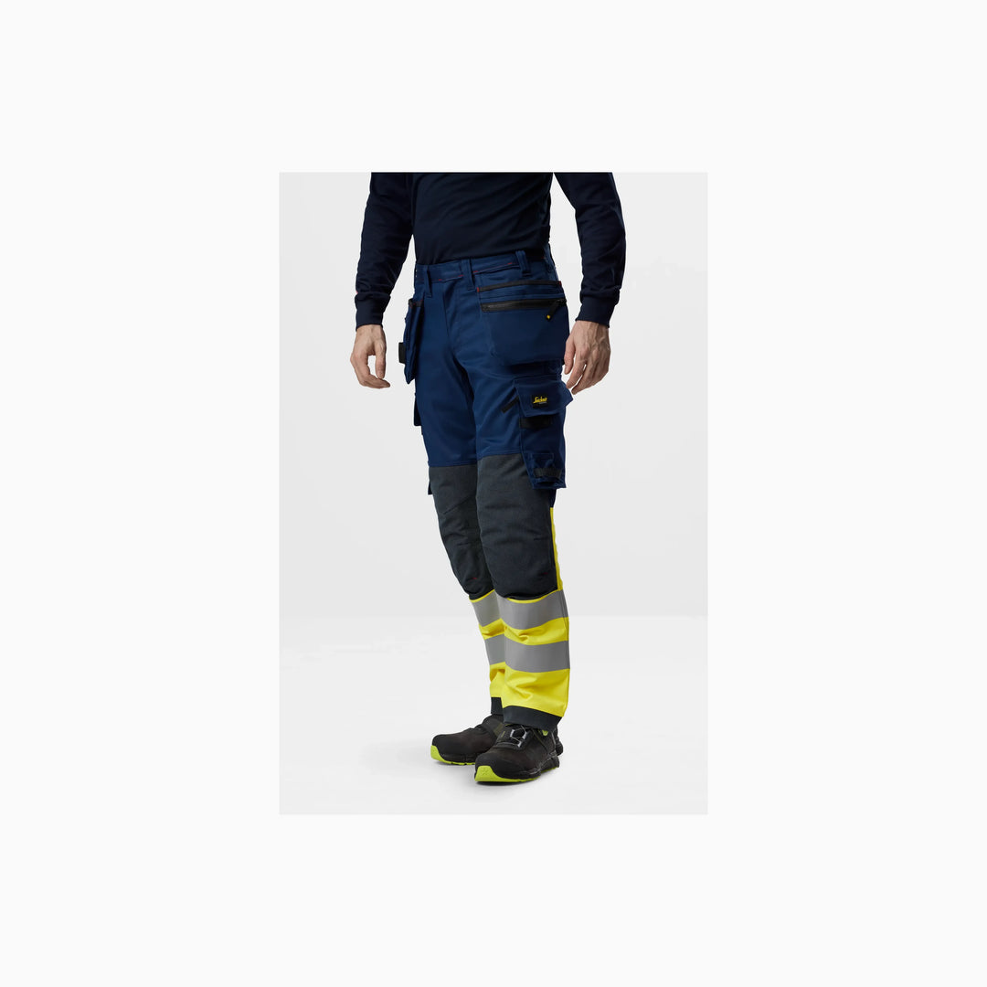 ProtecWork, Stretch Work Trousers Holster Pockets, High-Vis Class 1