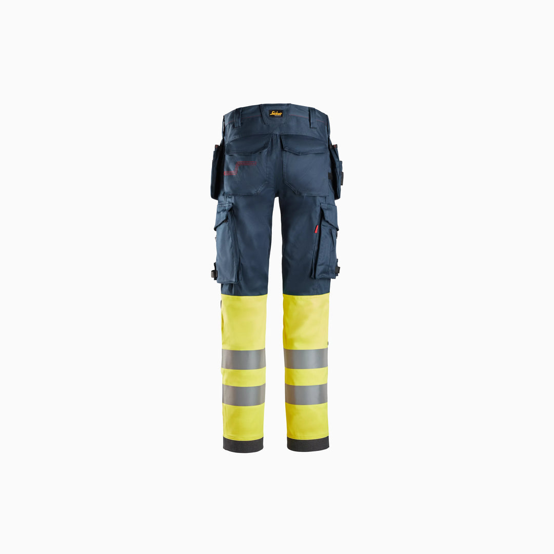 ProtecWork, Stretch Work Trousers Holster Pockets, High-Vis Class 1