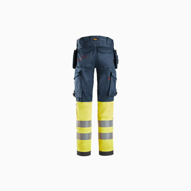 ProtecWork, Stretch Work Trousers Holster Pockets, High-Vis Class 1