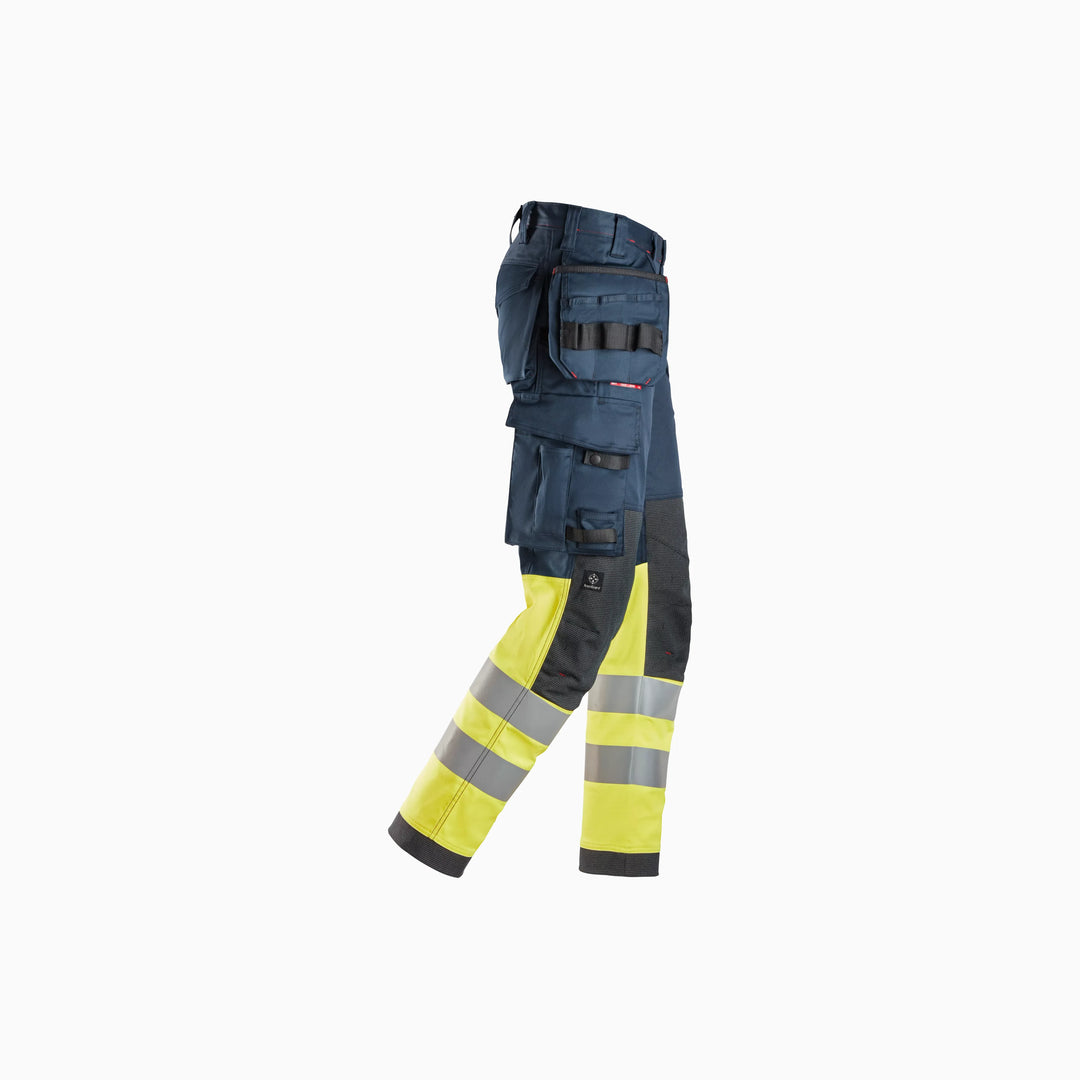 ProtecWork, Stretch Work Trousers Holster Pockets, High-Vis Class 1