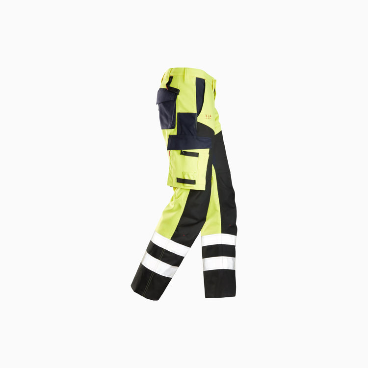 ProtecWork, Trousers Reinforced front of leg, High-Vis Class 1