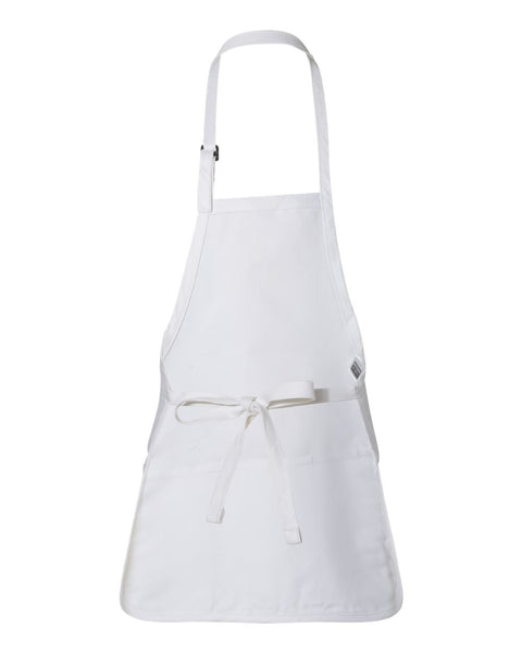 Full-Length Apron With Pouch Pocket - Q-Tees Q4250