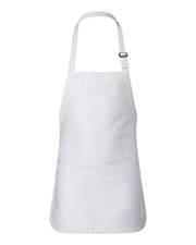 Full-Length Apron With Pouch Pocket - Q-Tees Q4250