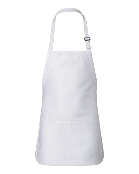 Full-Length Apron With Pouch Pocket - Q-Tees Q4250