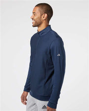 Adidas A295 Men's Textured Quarter-Zip Pullover