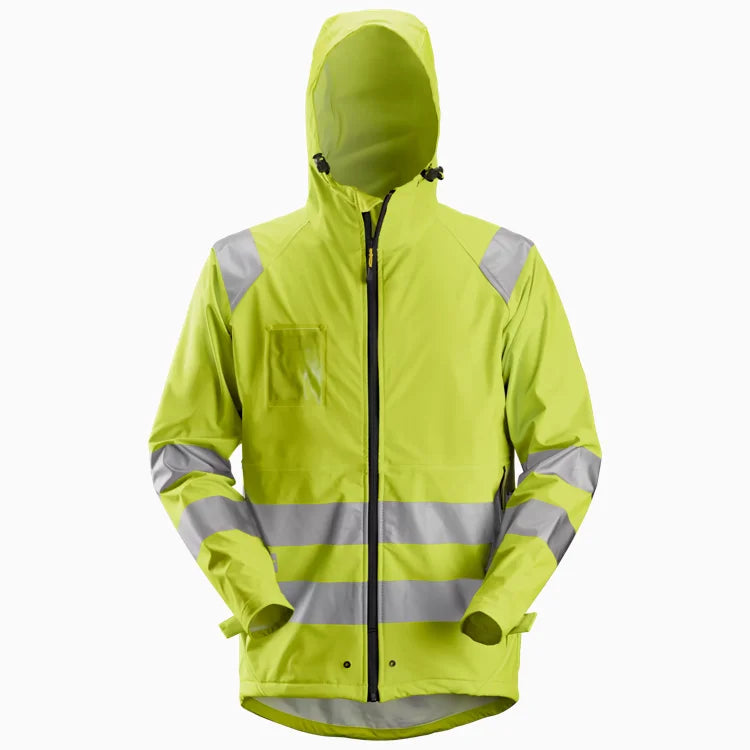 High-Vis PU Rain Jacket Class 3