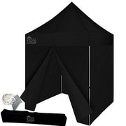 Black 8x8 Pop Up Tent Canopy with 4 Walls