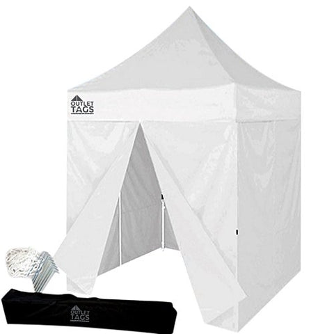 White 8×8 Pop Up Tent Canopy with 4 Walls