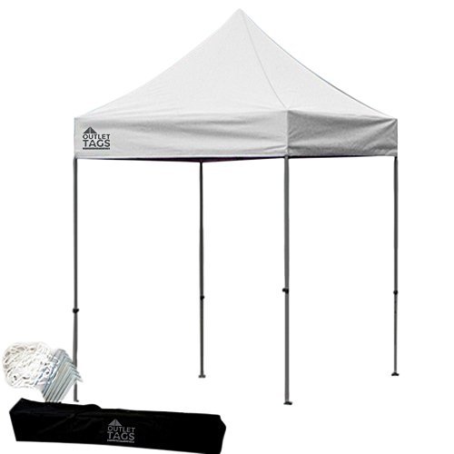 White 8×8 Pop Up Tent Canopy