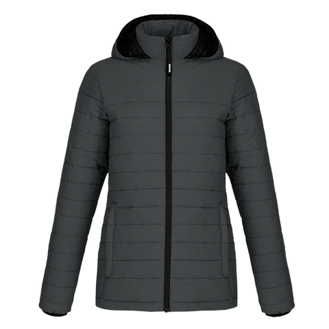 L00931 - Yukon - Ladies  Puffy Jacket w/ Detachable Hood