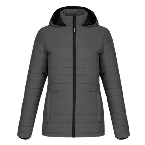 L00931 - Yukon - Ladies  Puffy Jacket w/ Detachable Hood
