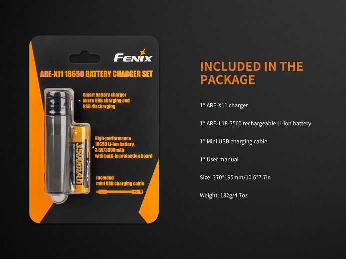 ARE-X11 + ARB-L18 3500 RECHARGEABLE BATTERY W/ CHARGER