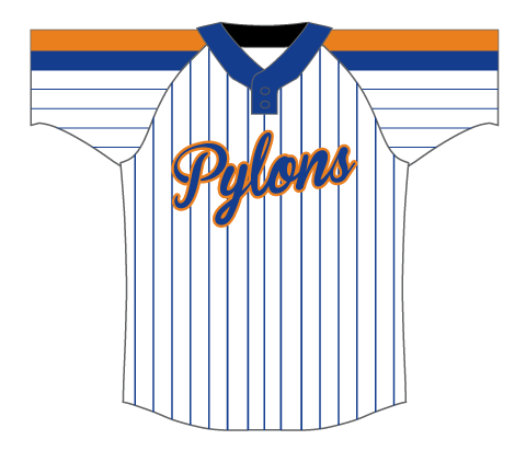 SUBLIMATED 2 BUTTON BASEBALL JERSEY