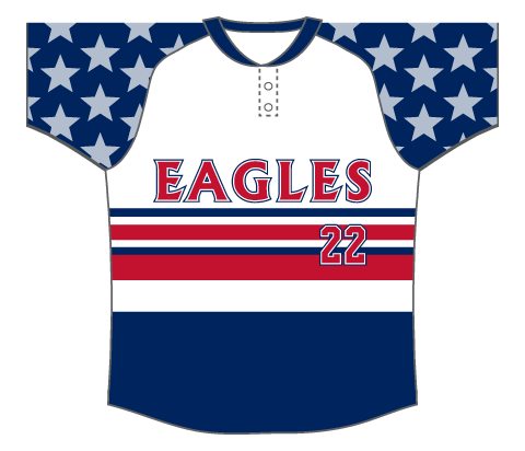 SUBLIMATED 2 BUTTON RIBBED BASEBALL JERSEY
