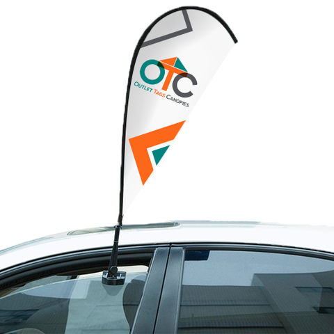 Teardrop Car Window Flag