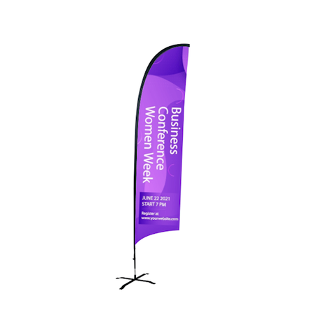Concave Flag with Uni-Fit Pole