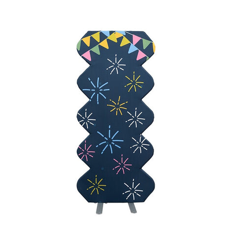 Corrugated Spring Stand Party Backdrop