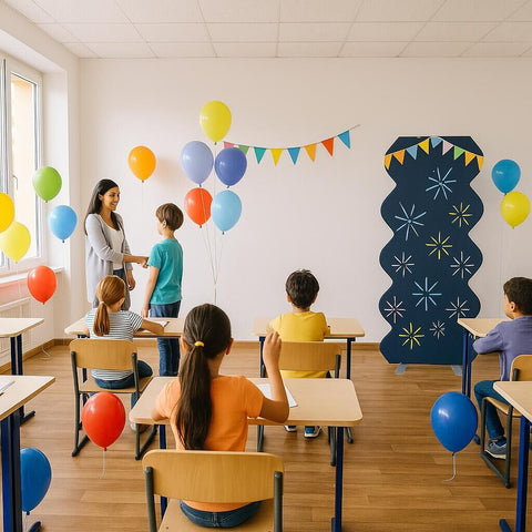 Corrugated Spring Stand Party Backdrop