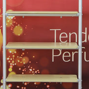 Curved Backdrop With Shelves