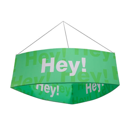 Curved Triangle Hanging Sign