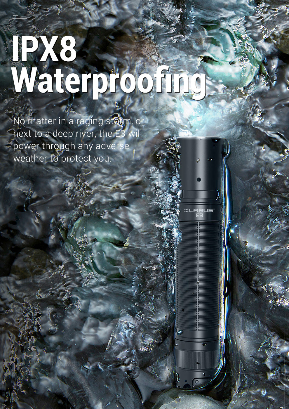 LAMPE DE POCHE E3 - 2200 LUMENS