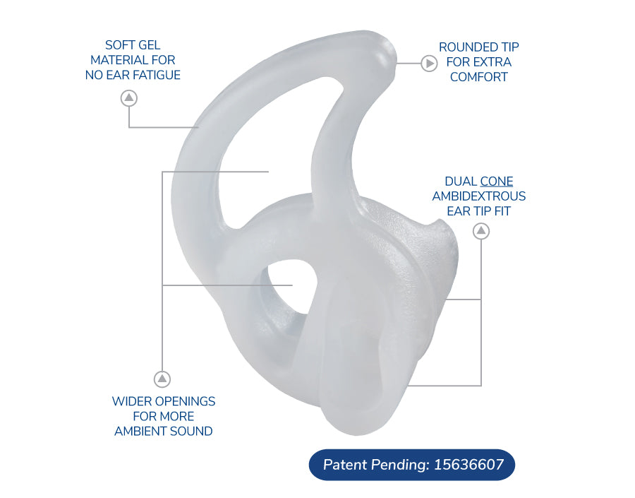 FIN ULTRA™ AMBI DOUBLE-SIDED ALL DAY COMFORT EAR TIPS