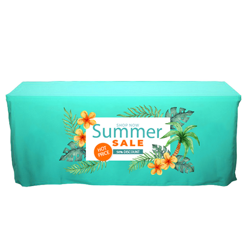 Fitted Table Cover Back with Zipper