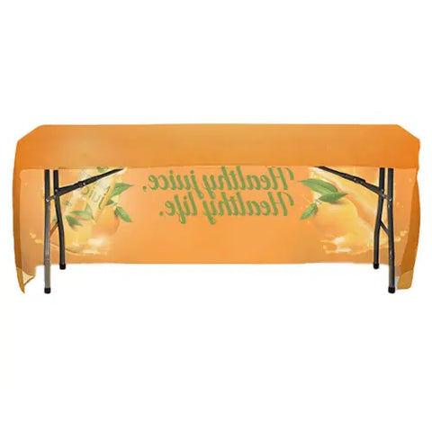 Fitted Table Cover With Open Back