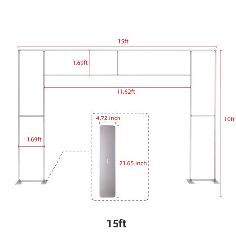 Flat Square Door Arch Stand