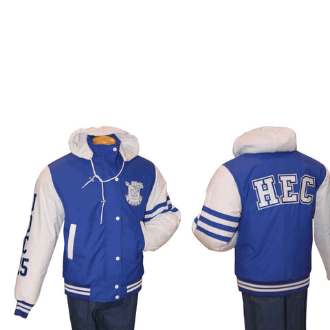 JK427 - Custom Insulated jacket with detachable polyfleece hood, rib knit cuffs & waistband (men&