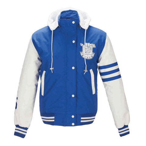 JK435 - Custom Insulated jacket with detachable polyfleece hood, rib knit cuffs & waistband (ladies&