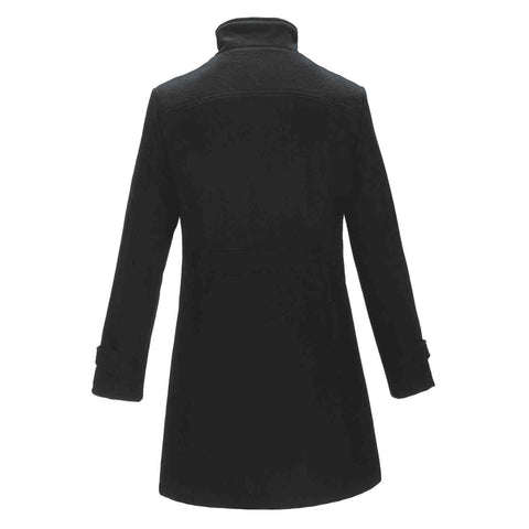JK436 - Custom Melton coat with quilted insulated lining (ladies&