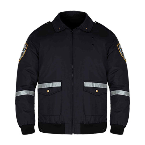JK663 - Custom Insulated bomber with reflective tape