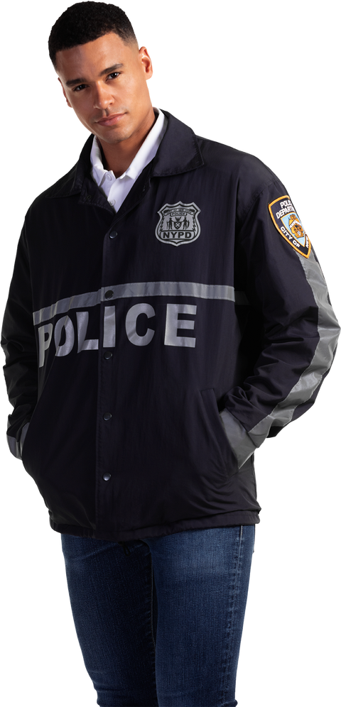 JK664 - Custom Brushed tricot lined raid jacket with reflective tape