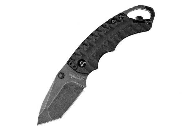 COUTEAU DE POCHE LINERLOCK SHUFFLE II TANTO - BLACKWASH