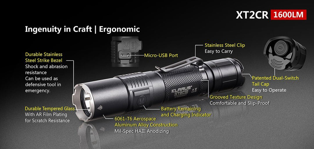 FLASH LIGHT XT2CR - 1600 Lumens