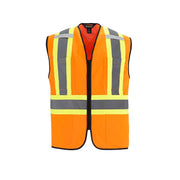 L01150 - Scout - Adult Tricot Hi-Vis Zipper Front Vest